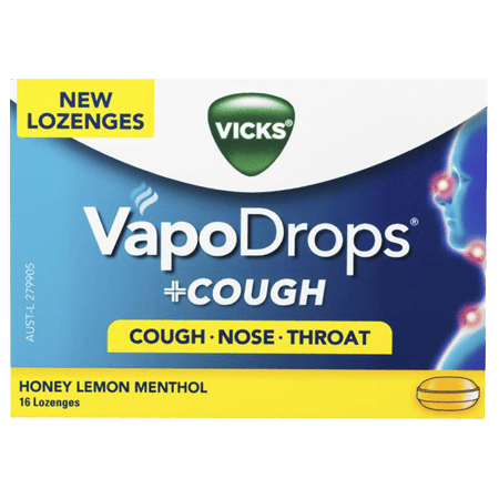 VICKS VAPODROPS HONEY LEMON 16 lz