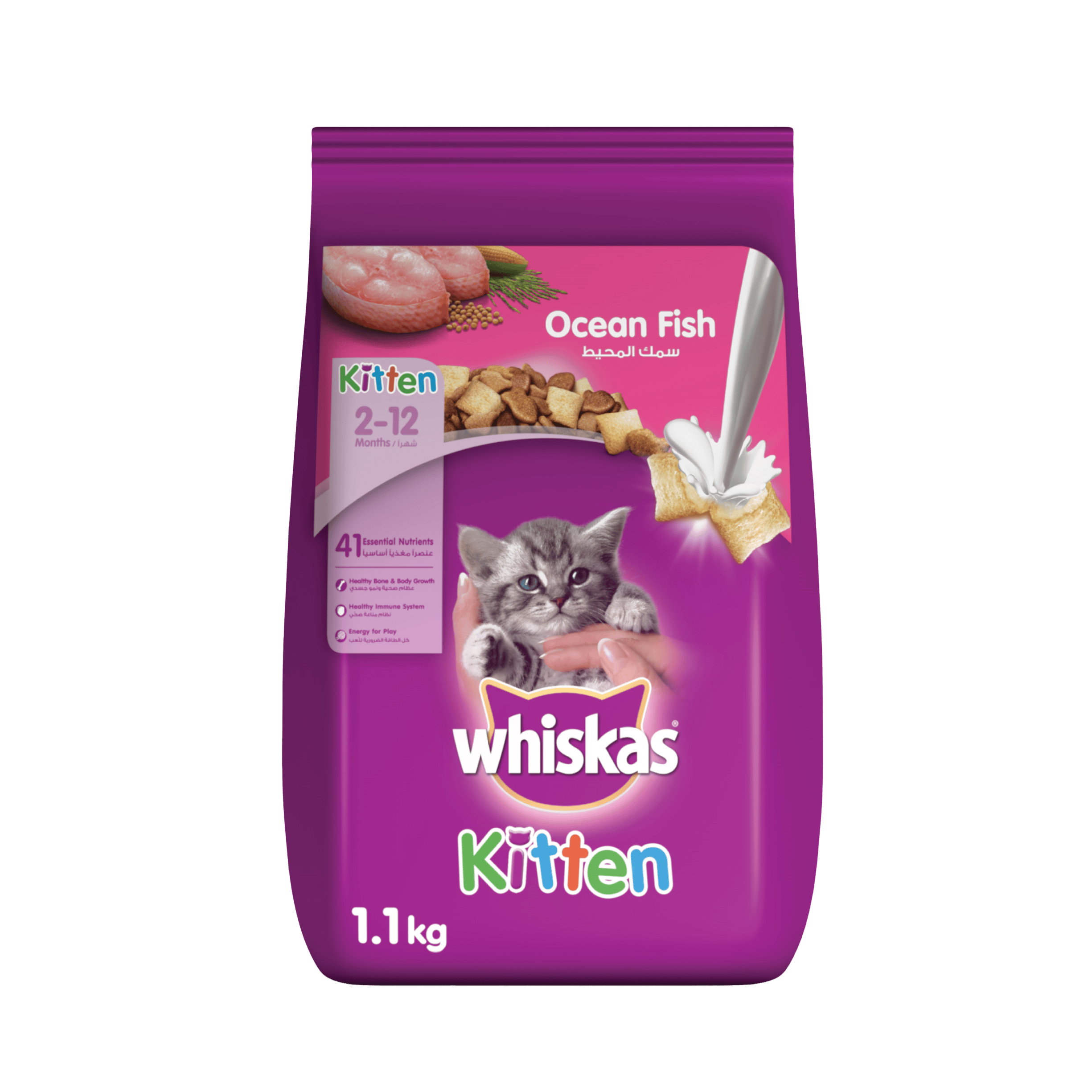 Whiskas Cat Food Junior Ocean Fish 1.1 Kg