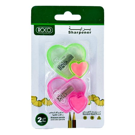 Roco Heart Shape Sharpener 2Pcs