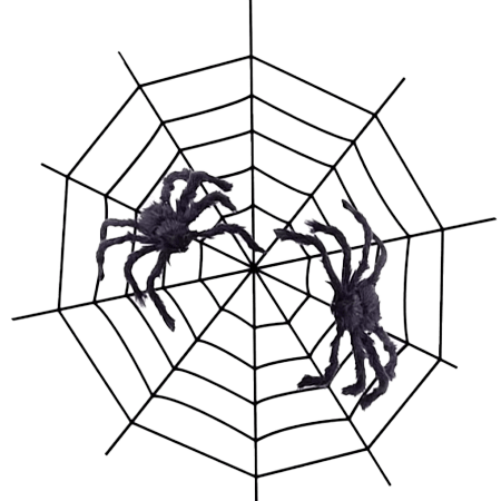 Plush spider web 150cm
