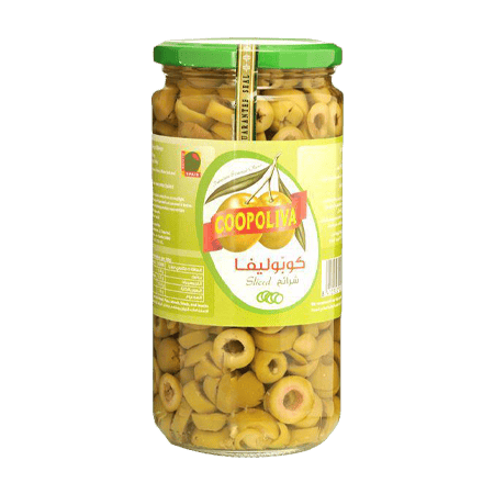 Coopoliva Olives Green Sliced 700 g