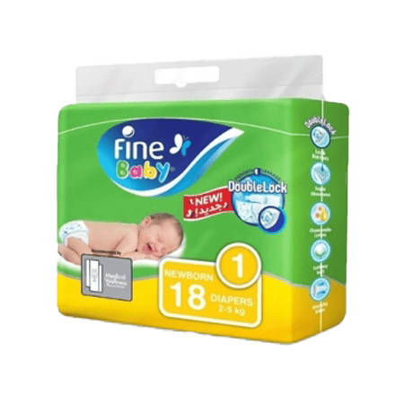 Fine Baby Diapers Double Lock Travel Pack 18 Diapers Supernova
