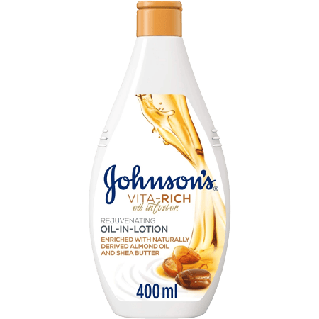 Johnson's Oil-In Body Lotion Almond Oil Argan And Shea Butter 400 ml