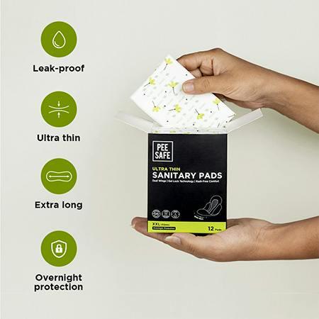 Peesafe Slim Pads With Night Protection Wings 12 Pads Xxl