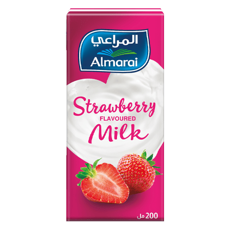 Almarai Long Life Strawberry Flavored Milk 200 ml