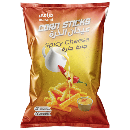 Marami Corn Sticks Spicy Cheese Corn Sticks 50g